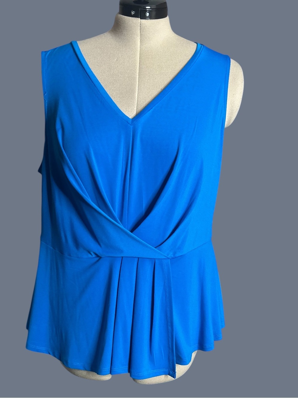 Rebel Spirit Bright Blue V-Neck Twist-Front Camisole